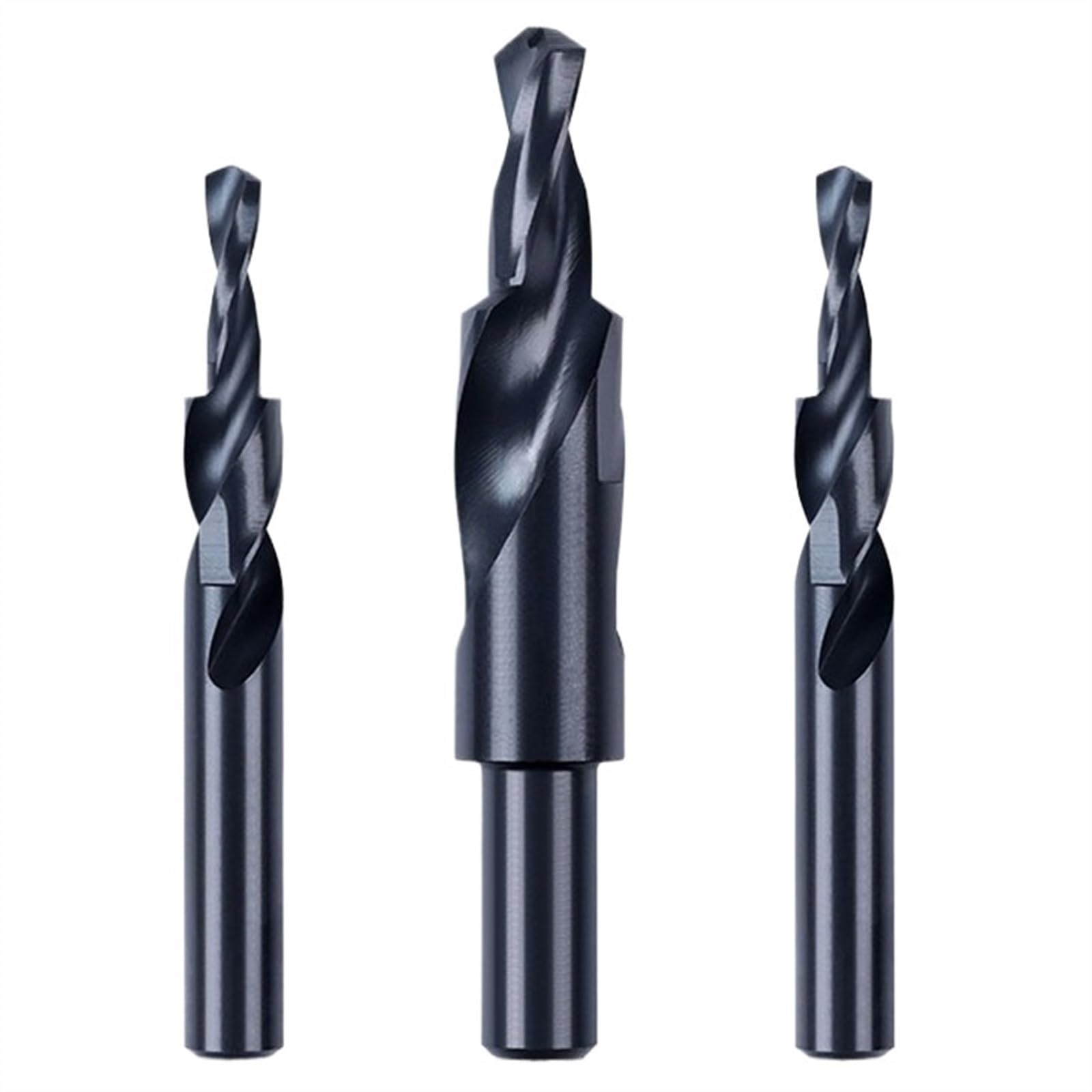 SHOKHI 1Pcs Counterbore Two Subland Step Core Twist Drill Bit Bla Coating for Me