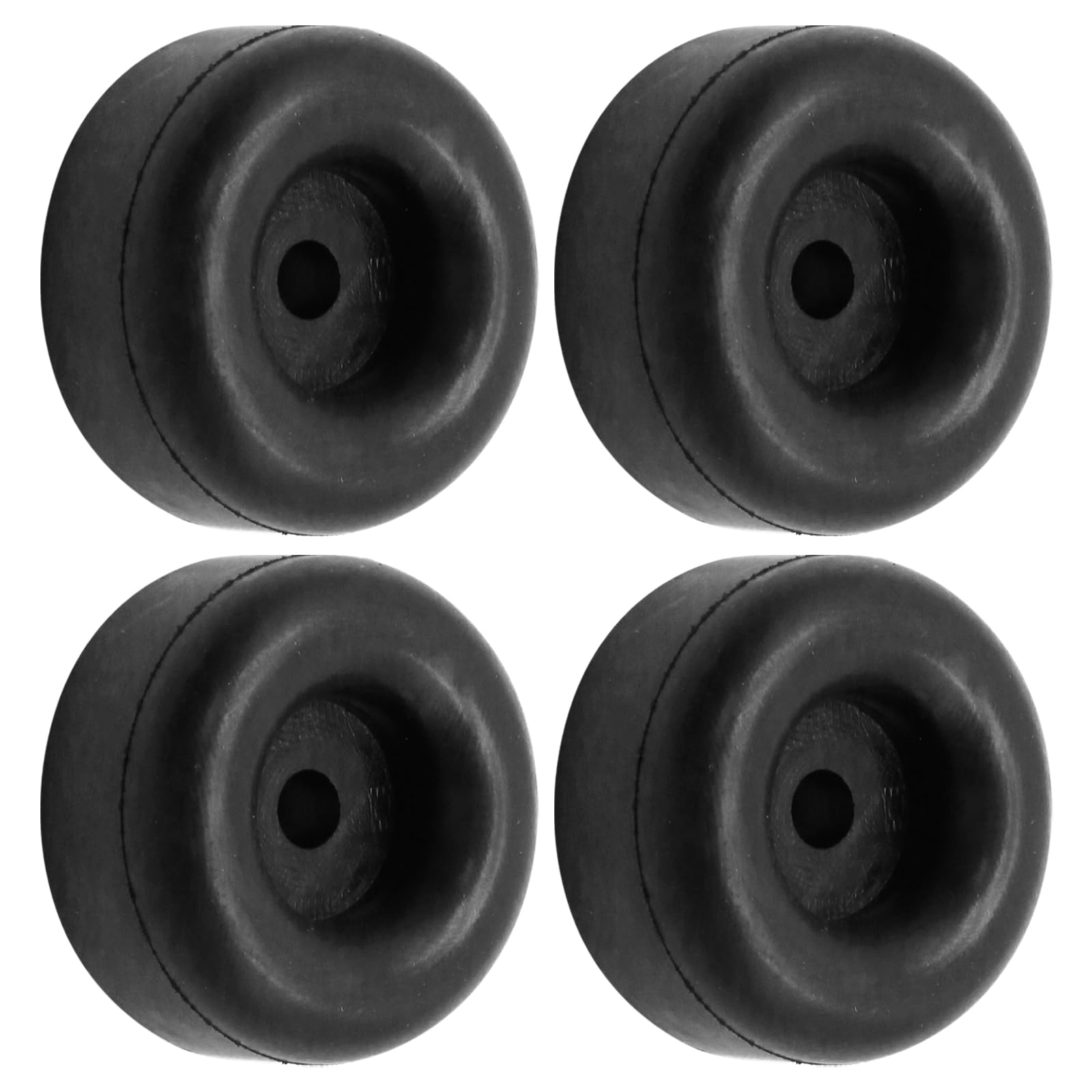 Anxingo 4 Pcs Trailer Ramp Door Bumpers, 2.5 Inch Round Rubber Bump Stop with Ho
