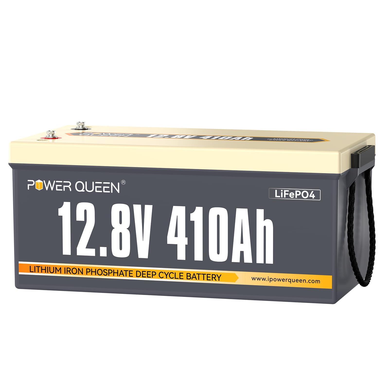 Power Queen 12V 410Ah LiFePO4 Battery, 5248Wh Lithium Battery Energy with BMS 25