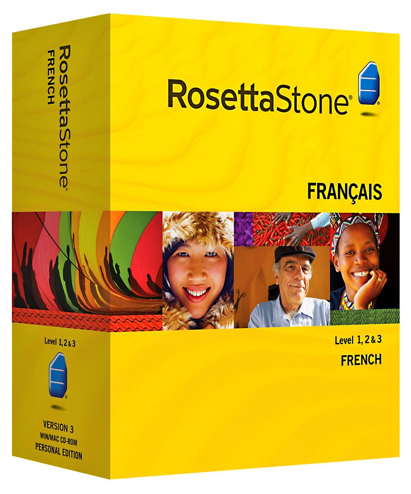 Rosetta Stone French Level 1, 2 & 3 set with Audio Companion