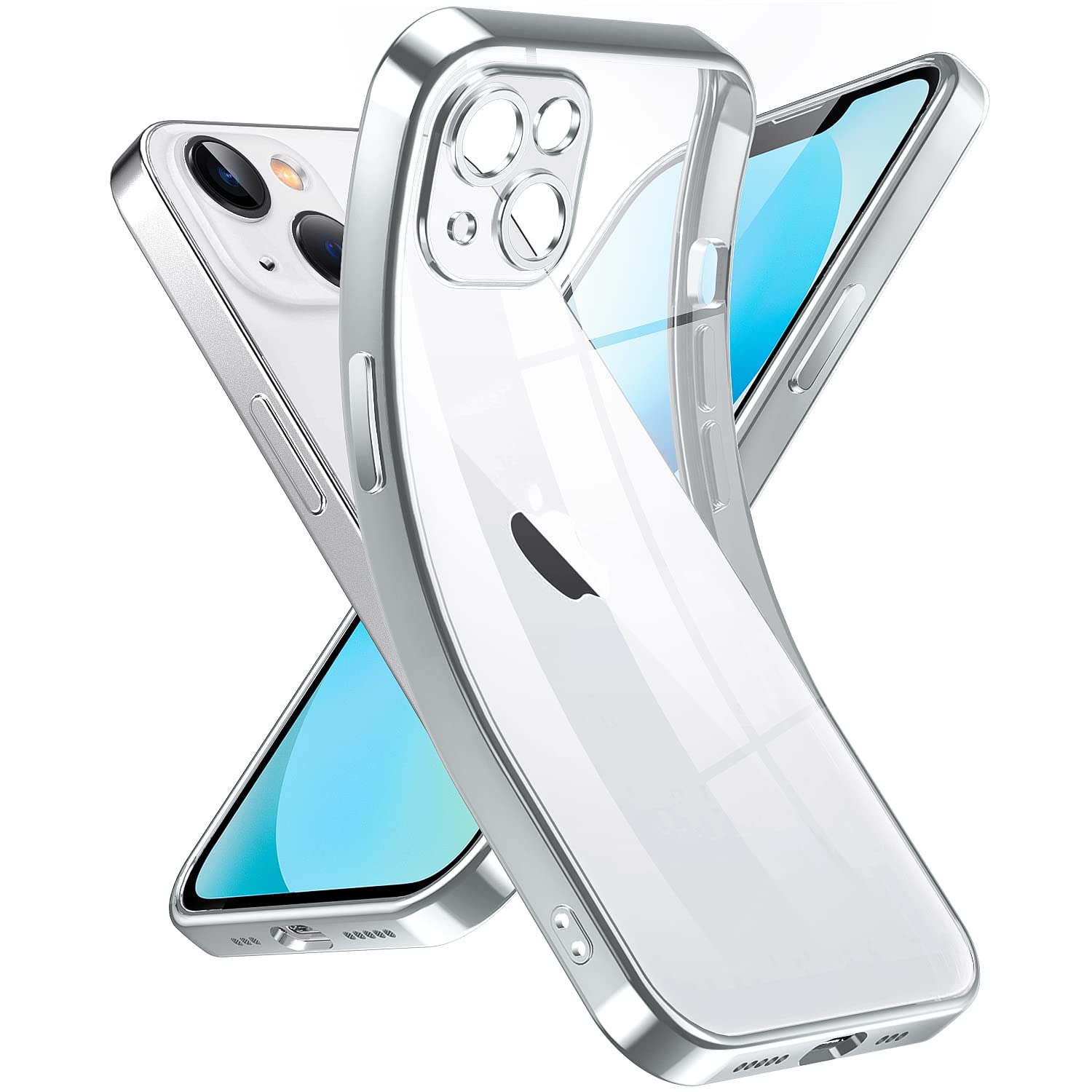 Supdeal Crystal Clear Case for iPhone 13, [Never Yellow] [Camera Protection], Th