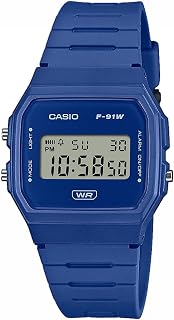 Casio Timeless Collection Men F-91WB-2A1EF Unisex Watch with Alarm
