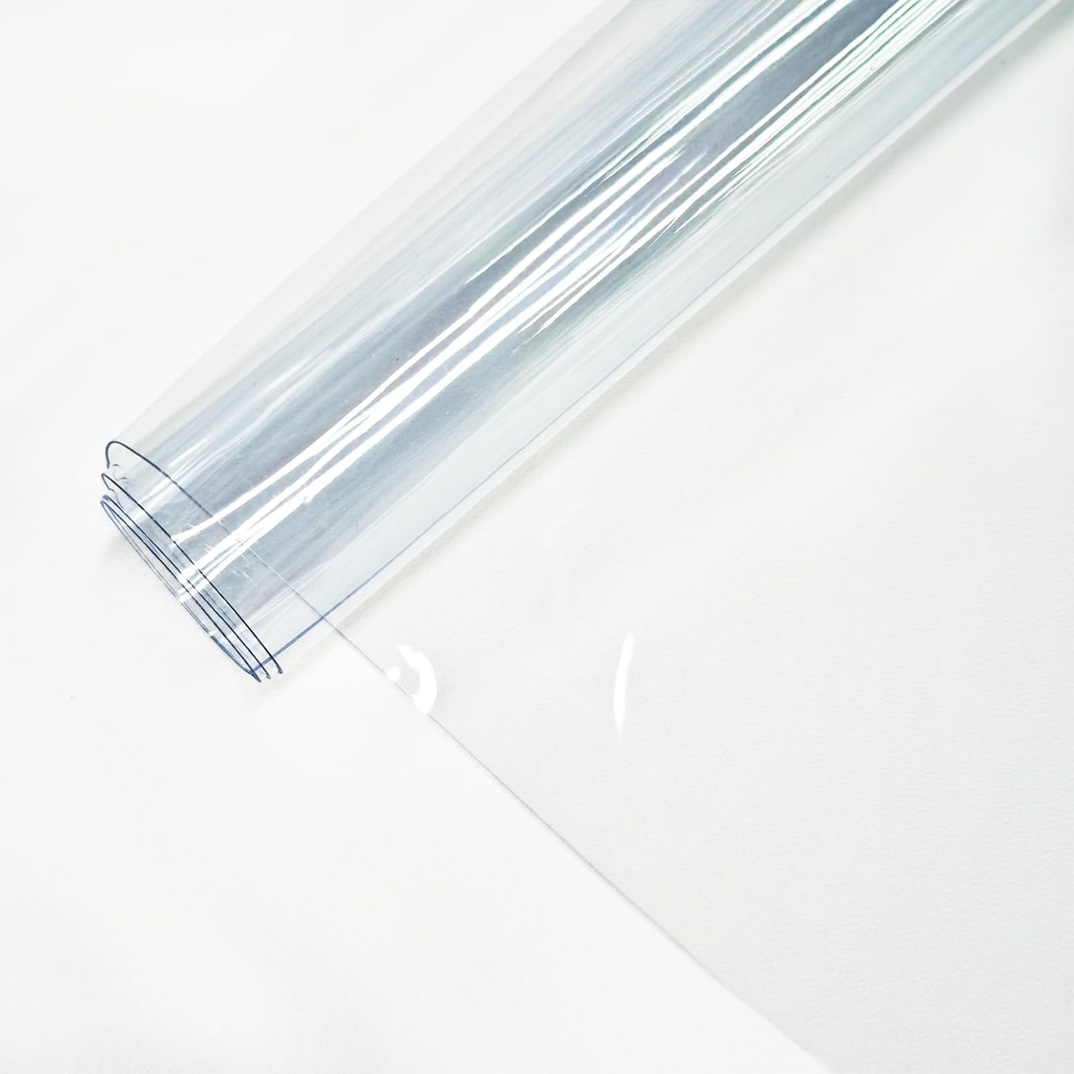 Clear Vinyl for Sewing, Clear PVC Vinyl Roll 11.8" x 48" | 0.3mm Waterproof Clea