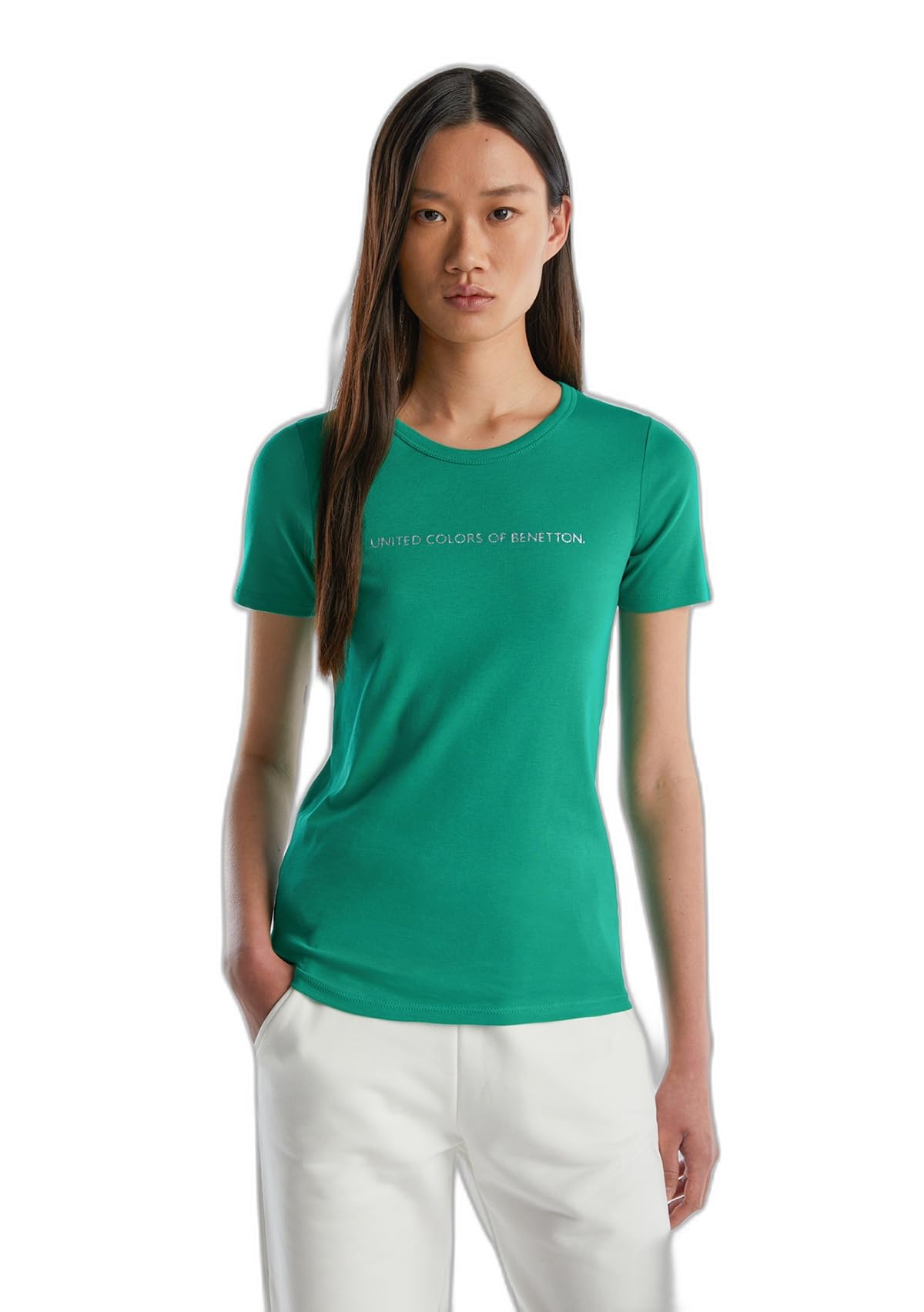 United Colors of Benetton Women's 3ga2e16a2 T-Shirt T-Shirt (Pack of 1)