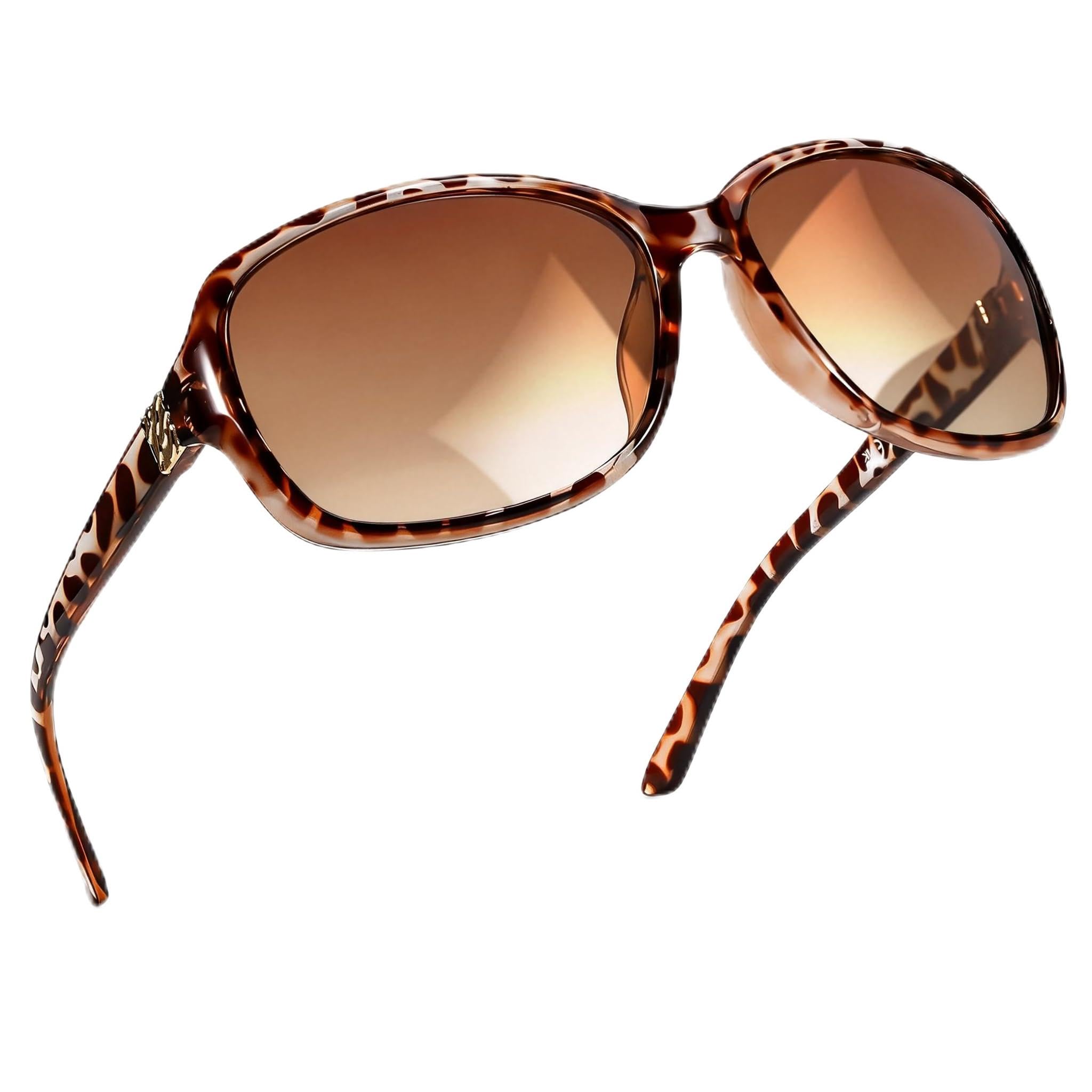 SIPHEW Polarized Sunglasses Womens, Classic Square Sun Glasses for women with UV