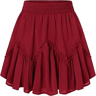 Scarlet Darkness Womens Ruffle Mini Skirt High Waist Mini Skirt Renaissance Pirate Mini Skirt