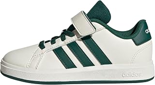Adidas Unisex Children's Grand Court 2.0 Shoes Children, off White/Collegiate Green/Core Black, EU 33 1/2
