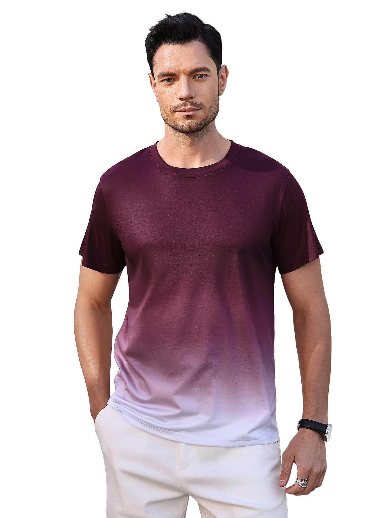 Men's Summer Short Sleeve Round Neck T-Shirt
