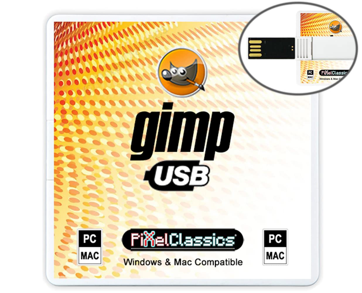 GIMP Photo Editor 2026 on USB | Compatible with Adobe Photoshop Elements CC CS6 