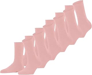 FALKE Women's Happy 6-Pack Socks Breathable Cotton Reinforced Cuffs Extra Soft Smooth Rolled For A Soft Grip On The Leg Suitable For Diabetics Multipack 6 Pairs