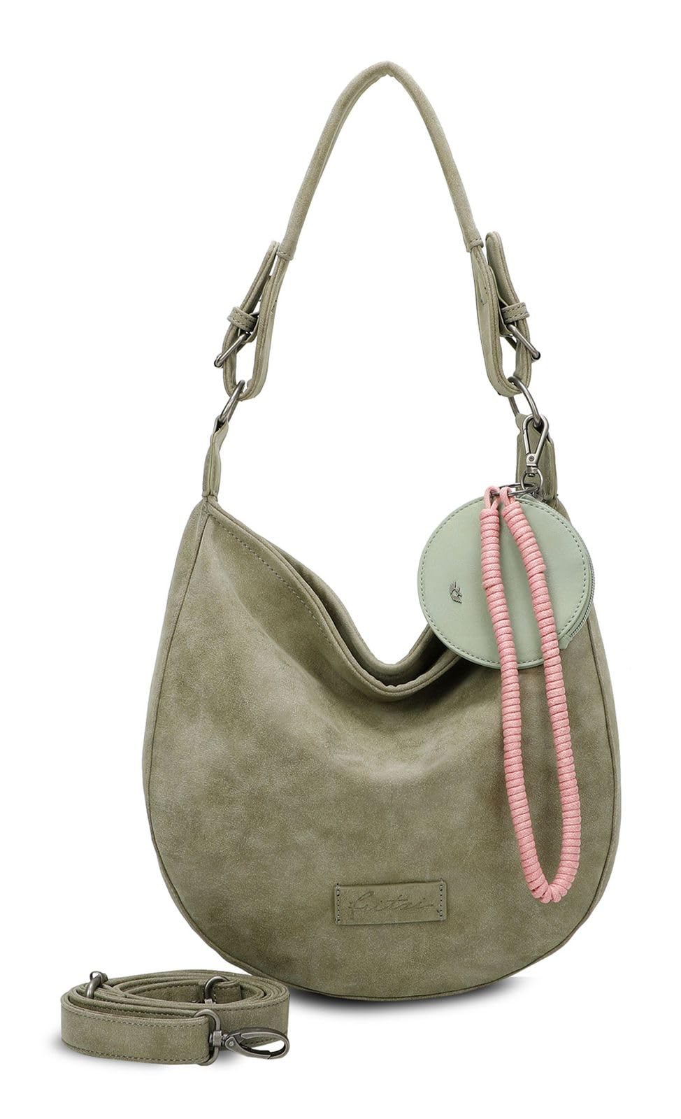 Fritzi Hobo Vintage Hobo Faux Leather Women's Shoulder Bag Festival City Vegan R