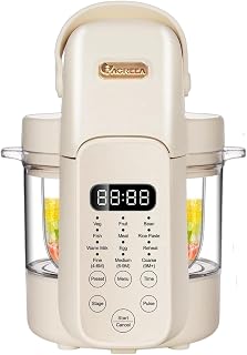 IAGREEA Baby Food Maker, 9-IN-1 Glass Baby Food Processor Steamer Puree Blender Grinder, One Step Auto Cooking Machine for Homemade Food, BPA-Free