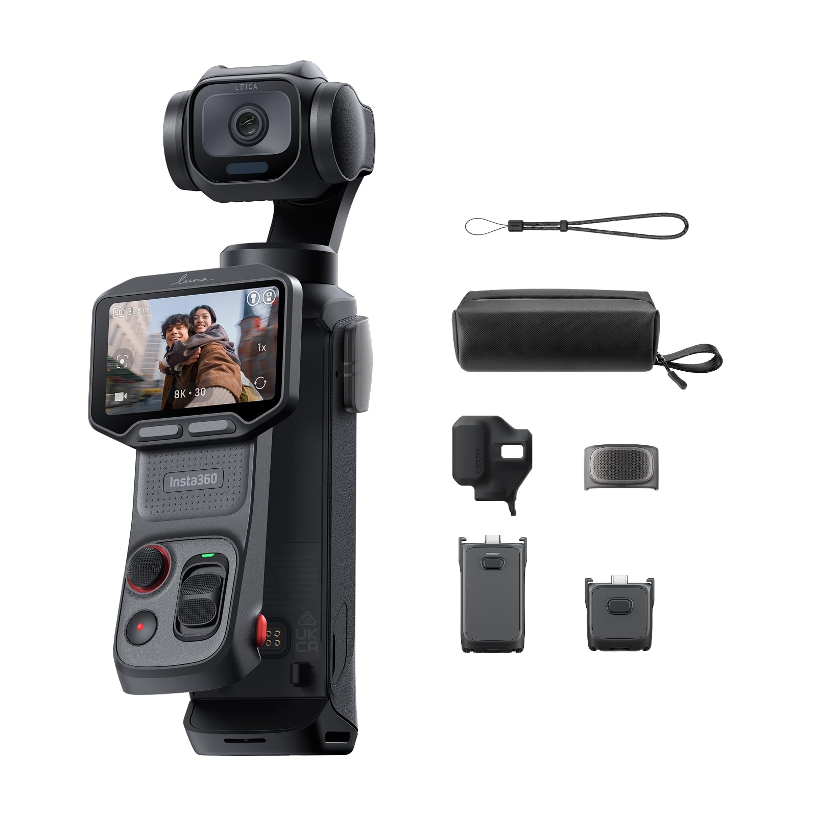 Insta360 Luna Pro Endurance Bundle - 8K Vlogging Camera with Leica Lens