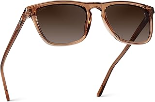 WearMe Pro Wesley Men's Polarized Sunglasses, Modern Square Frame, UV400