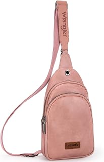 Wrangler Crossbody Clear Sling Bags for Women Stadium Approved Cross Body Purse for Sports Events Concerts