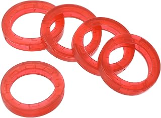 Key Cap Cover Ring, Pack of 15 0.95 Inch Key Identification Cover Coding Tag Marker Round Silicone Sleeve for Office House Apartment, Red