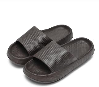 Kids Slide Girls Boys Cloud Shower Slippers Toddler EVA Summer Beach Pool Slide Sandals Anti-Slip Bathroom House Slippers Black