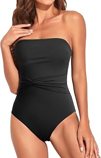 Holipick Women's Strapless Swimsuit