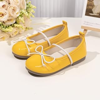 Toddler Girls Mary Jane Shoes Slip On Flat Bowknot Detail Elegant Party Daily Shoes