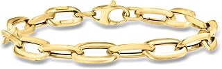 Ross-Simons Italian 14kt Yellow Gold Paper Clip Link Bracelet