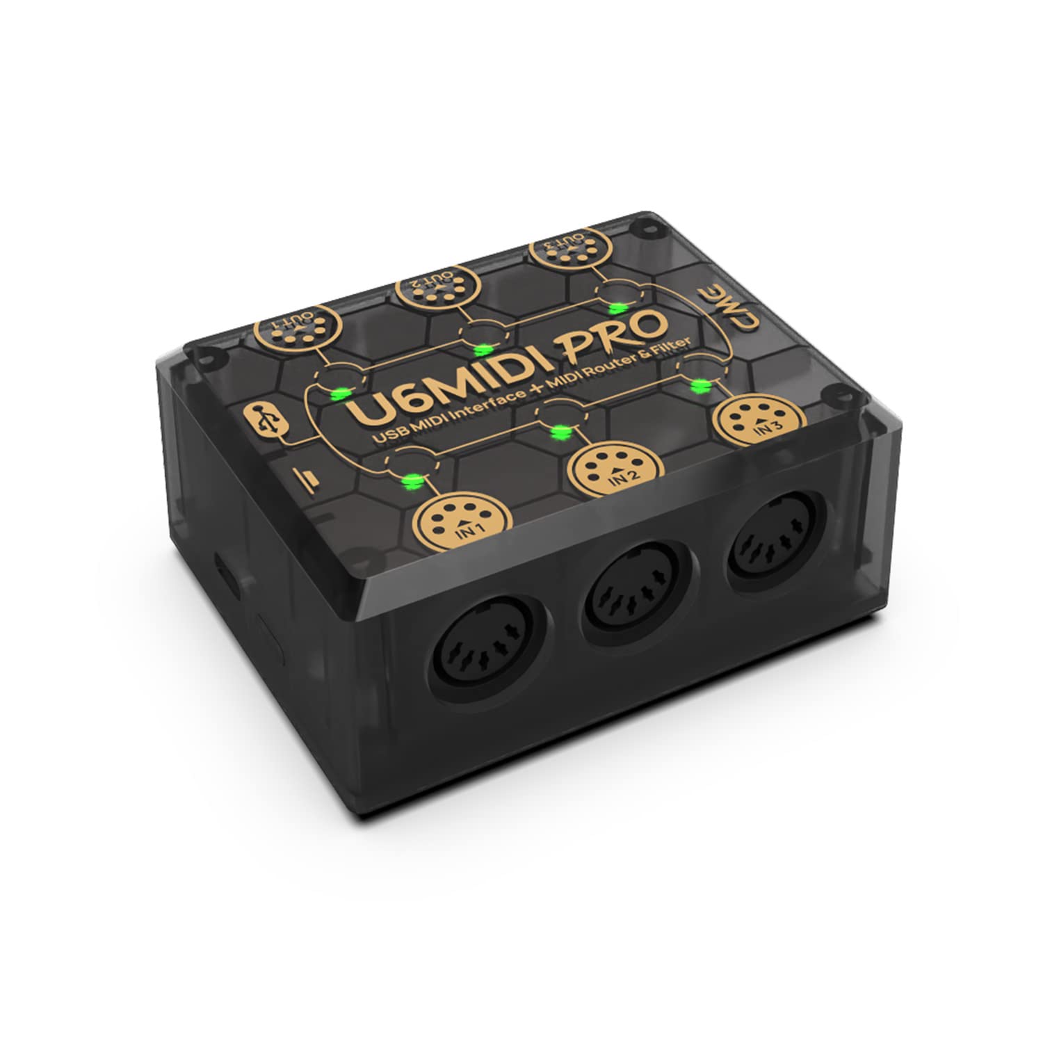 CME U6MIDI Pro - MIDI Interface with Router, Mapper, and Filter - Plug-and-play 