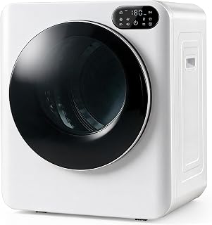 COSTWAY 1.5 Cu.Ft. Portable Clothes Dryer with LED Control, 8lbs, 850W | Vented Electric Laundry Machine with 17.5" Large Inner Drum, 5 Drying Modes, Portable Dryer for Laundry, Apartment, RV, 120V