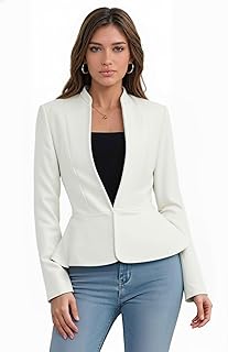 Hybrid & Company Women's Nylon Ponte Blazer
