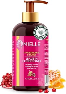 Mielle Organics Pomegranate &amp; Honey Leave-In Conditioner, 12 Fl Oz | Moisturizing Detangler &amp; Curly Hair Treatment to Help Repair Damage, Prevent Frizz &amp; Improve Shine