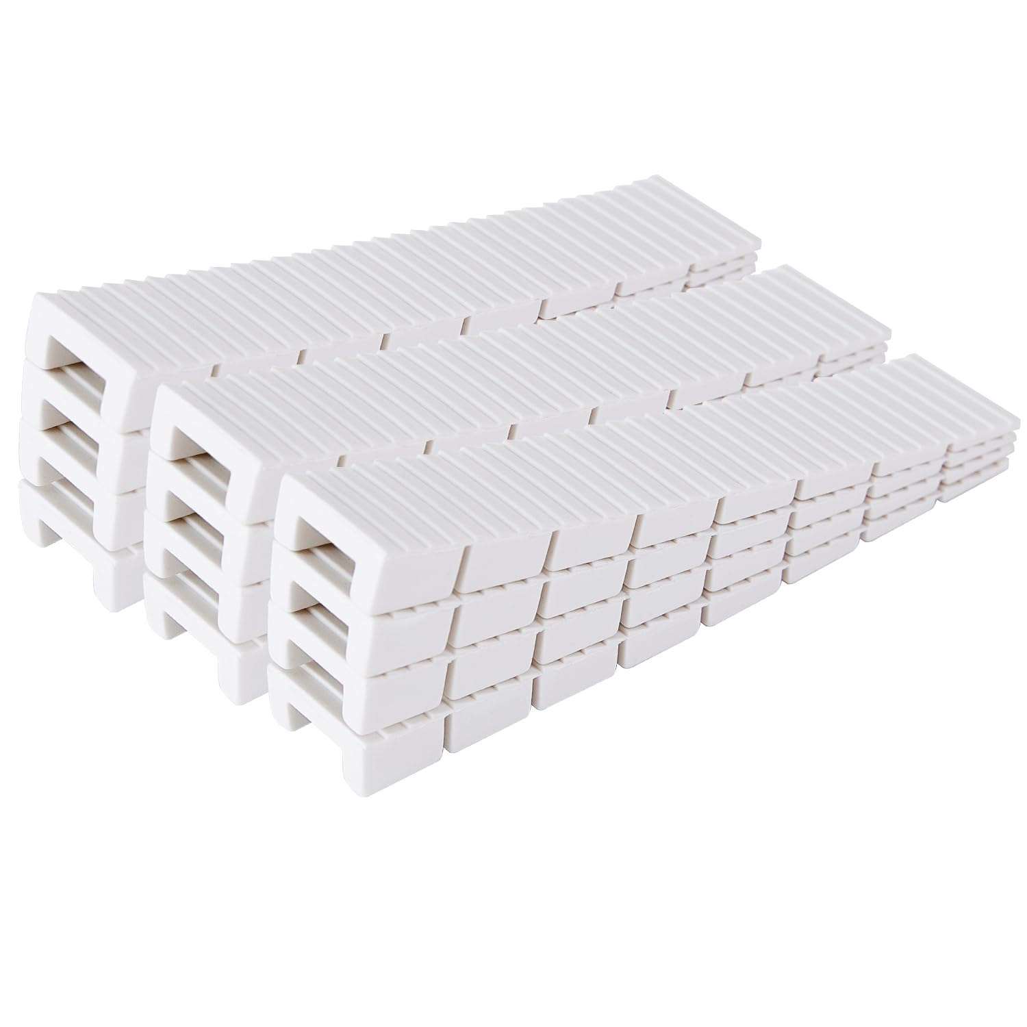 ZZJMCH 12 Pack White Multi Purpose Furniture Plastic Shims for Leveling Extreme 