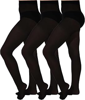Aurellie Girls Opaque Plain School Tights 20,60,80,100 denier 9-16 Years packs of 3