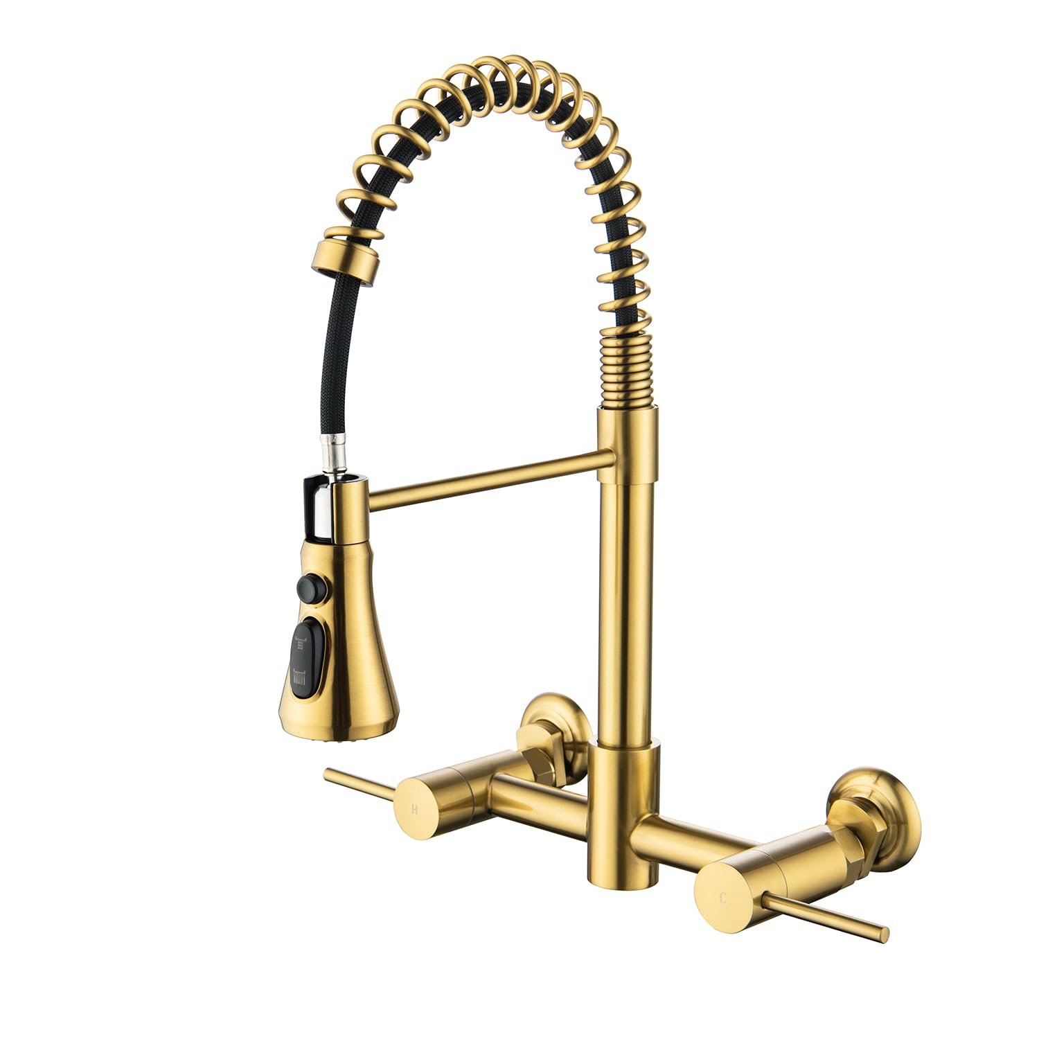 Aspasia Wall Mount Kitchen Faucet, 8 Inch Center Wall Mount Kitchen Sink Faucet 