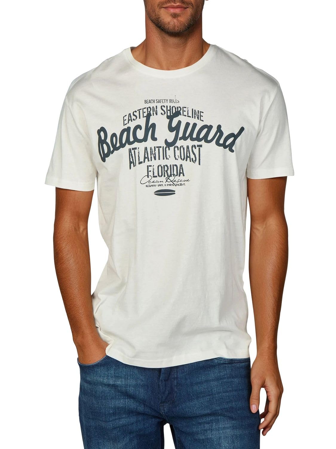 riverso Men’s T-Shirt, RIVLeon, Crew Neck, O-Neck, Short Sleeve Tee Shirt, Print