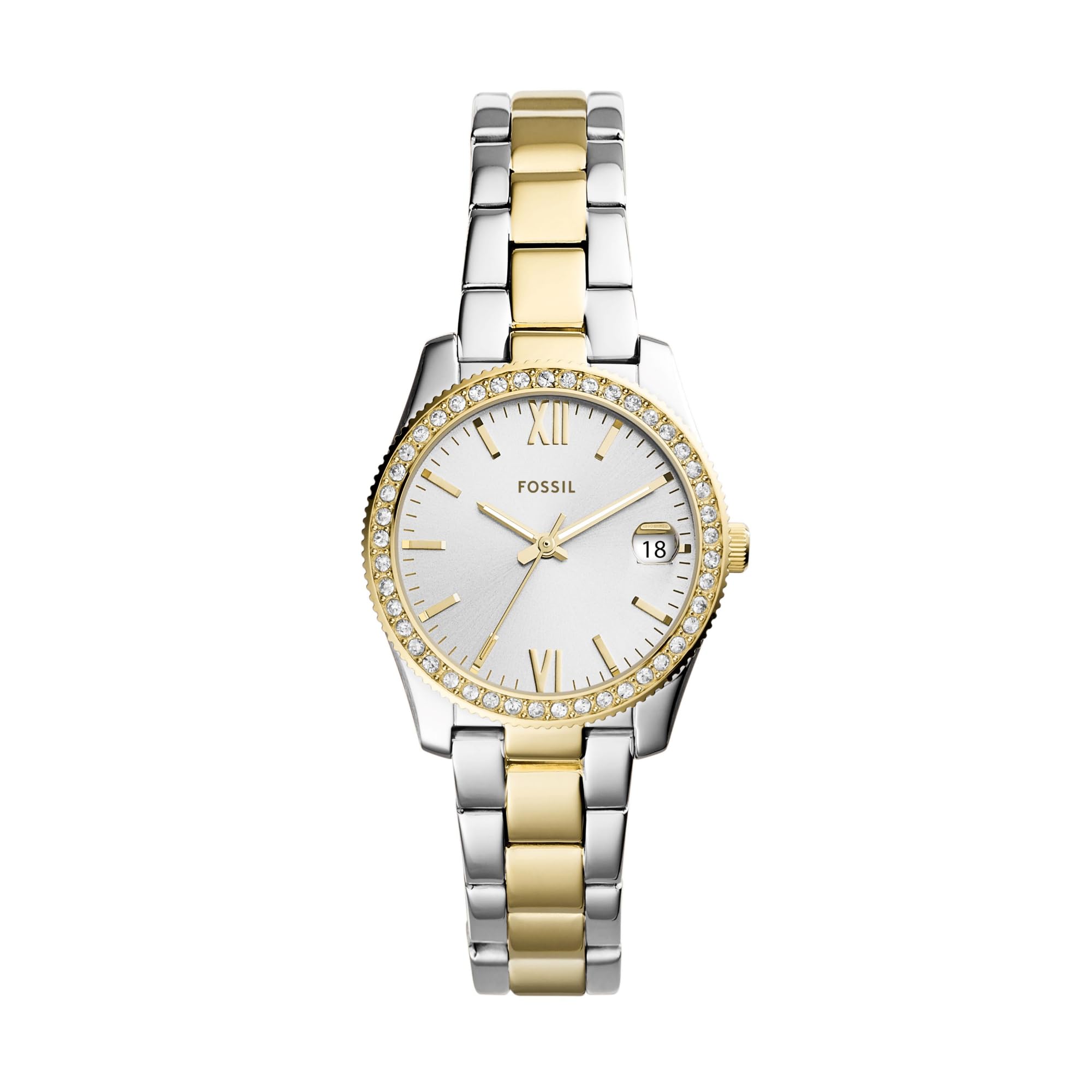 Fossil Women's Scarlette Mini Quartz Stainless Steel Three-Hand Watch, Color: Si
