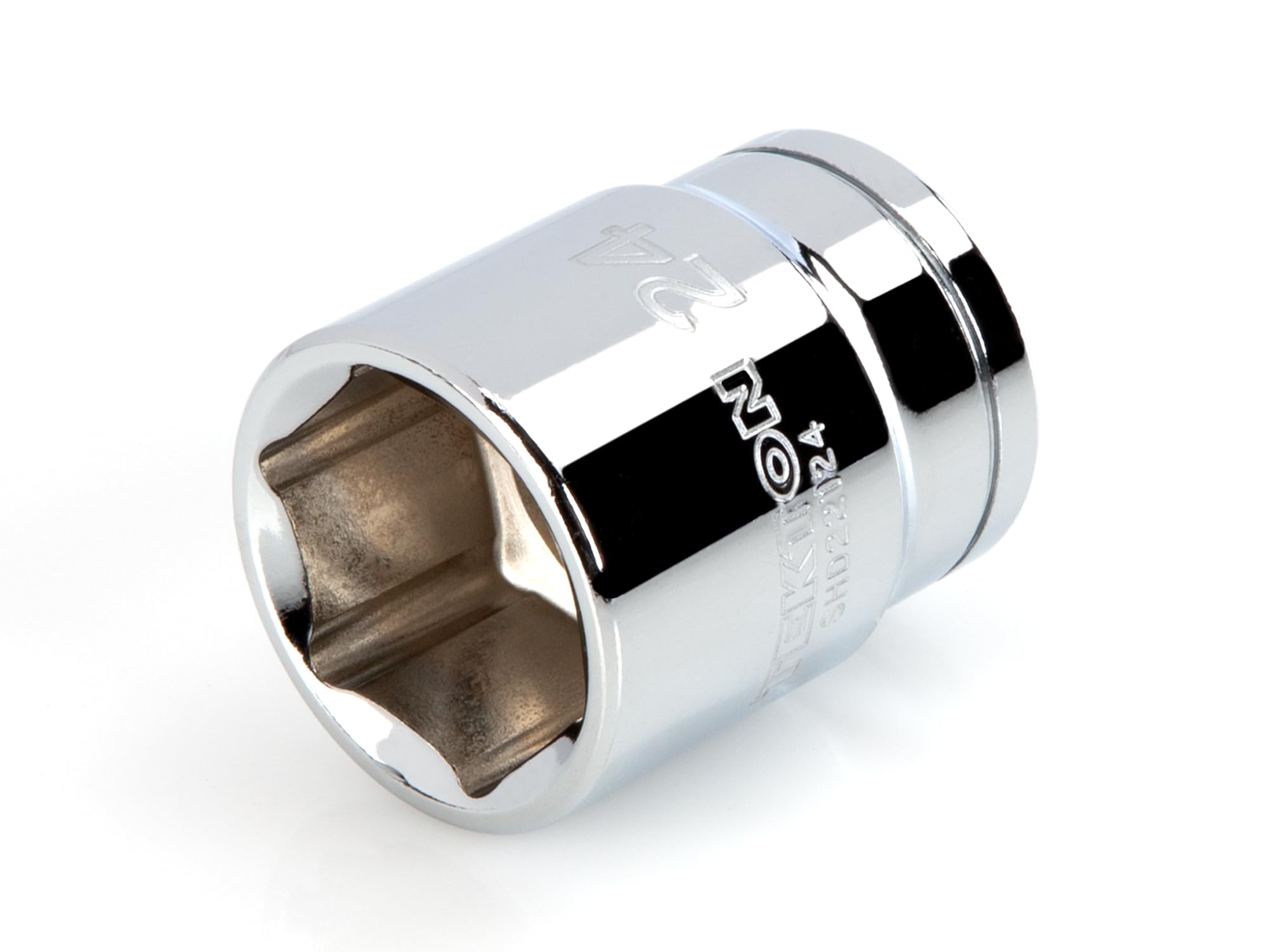 TEKTON 1/2 Inch Drive x 24 mm 6-Point Socket | SHD22124 | Shallow