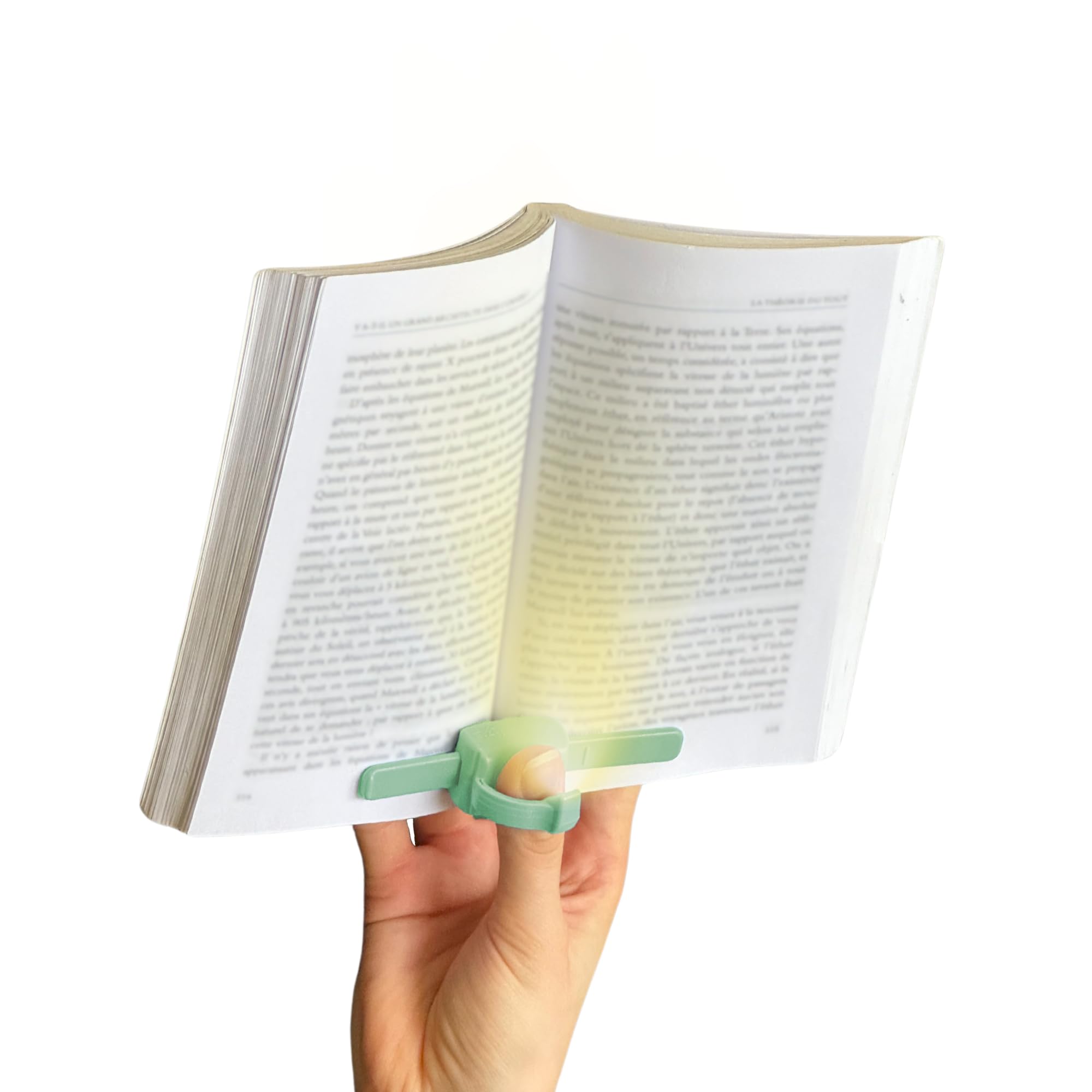 lizia - Rechargeable LED reading and reading light - Ergonomic one-handed book s