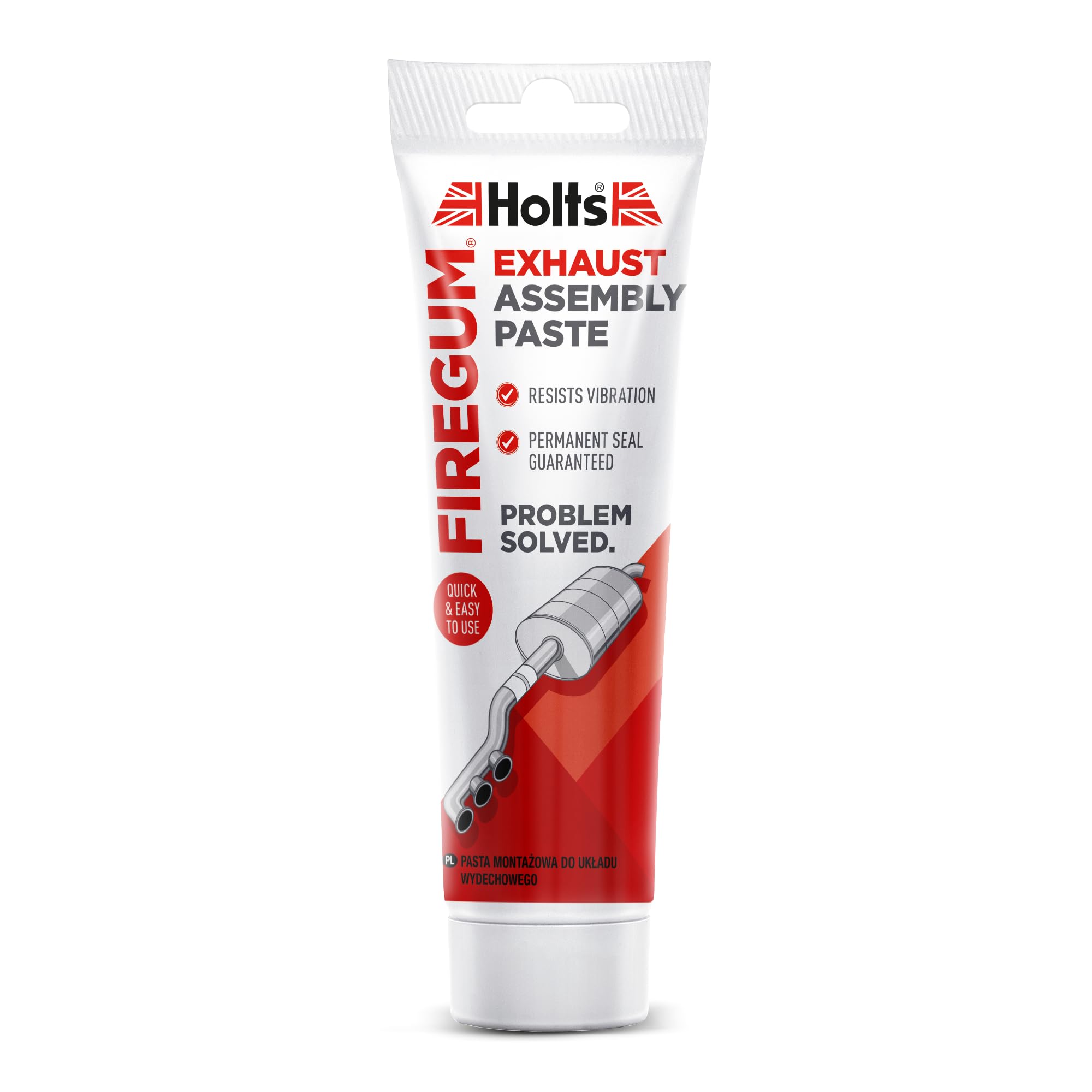 Holts Firegum Exhaust Paste 150g Black Sealant & Leak Repair