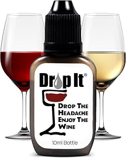Drop It Wine Drops, Original - 10 mL - USA Made | Naturally Reduces Sulfites and Tannins in Red, White & Sparkling Wines - Treats Up to 55 Glasses/9 Bottles of Wine