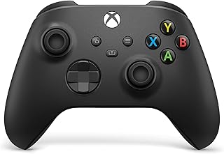 XBOX Wireless Gaming Controller | Carbon Black | Textured triggers and bumpers, Hybrid D-pad, XBOX Wireless, Bluetooth, USB-C, Play across Console & PC & Cloud Devices