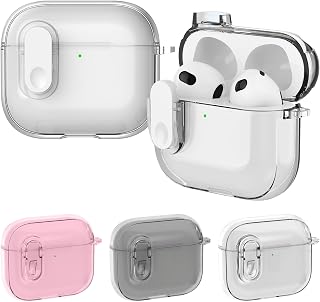 AirPods 4 Ice Crystal Shockproof Earphone Protective Case (Grey)