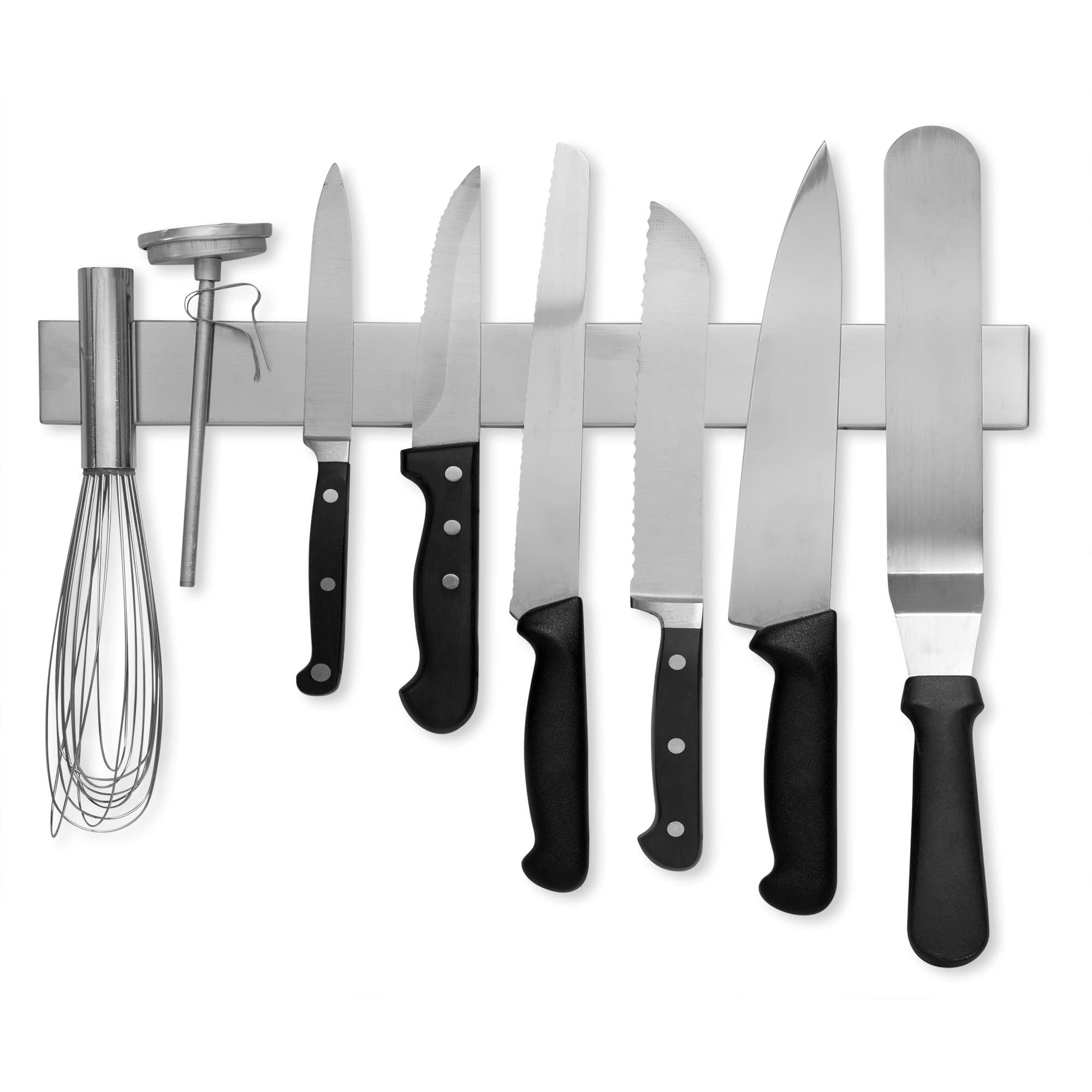 Modern Innovations 16 Inch Stainless Steel Magnetic Knife Bar with Multi-Purpose