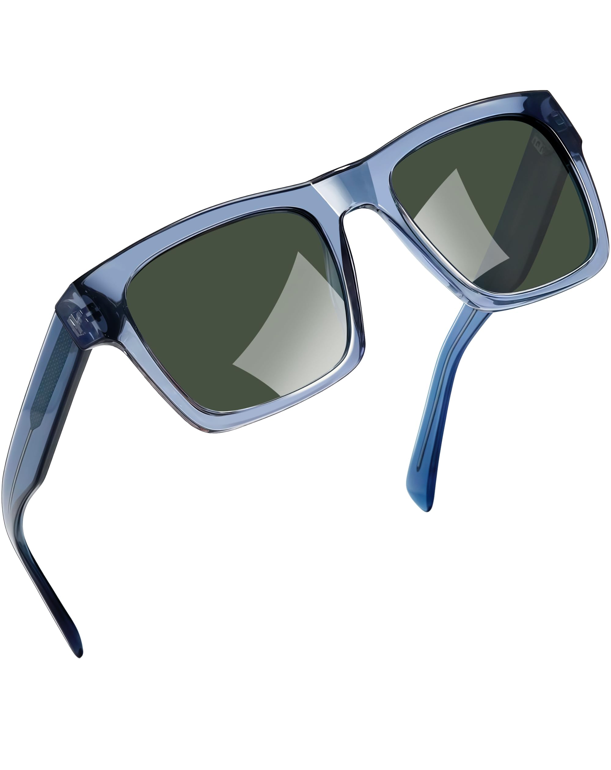 Joopin Acetat Rechteckige Sonnenbrille Herren Groß Polarisiert Retro UV400