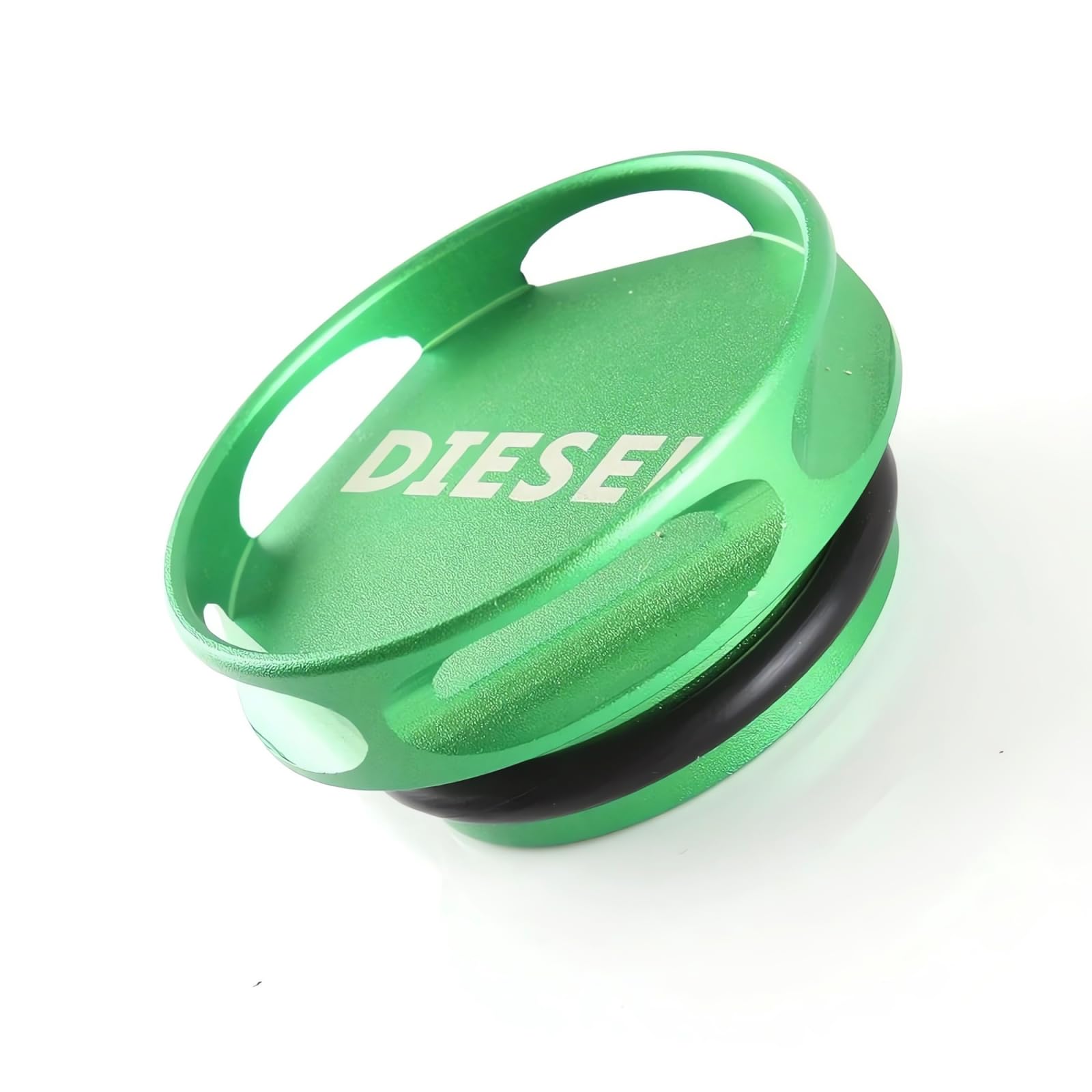 Diesel Fuel Cap for Ram and GM 3.0L Duramax-Updated Larger Magnetic Aluminum Tan