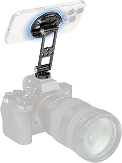 SMALLRIG Magnetic Metal Phone Mount with Cold Shoe Mount - 5156 | Magnetic Phone Holder for iPhone 18/17/16/15/14/13/12, 360° Rotation, Mounts on Tripods, Cages & Stabilizers