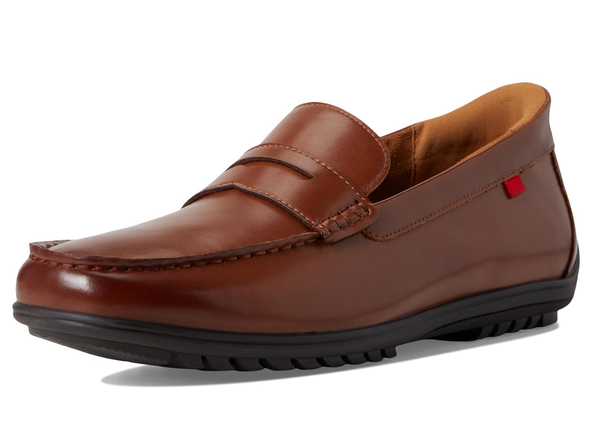 Marc Joseph New York Men's Casual Slip On Loafers, Cognac Nappa Leather, 41 EU W