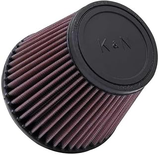K&N High-Flow Original Lifetime Universal Clamp-On Air Filter: High Performance, Premium, Washable: Flange Diameter: 3 In, Filter Height: 5 In, Flange Length: 1.75 In, Shape: Round Tapered, RU-3580
