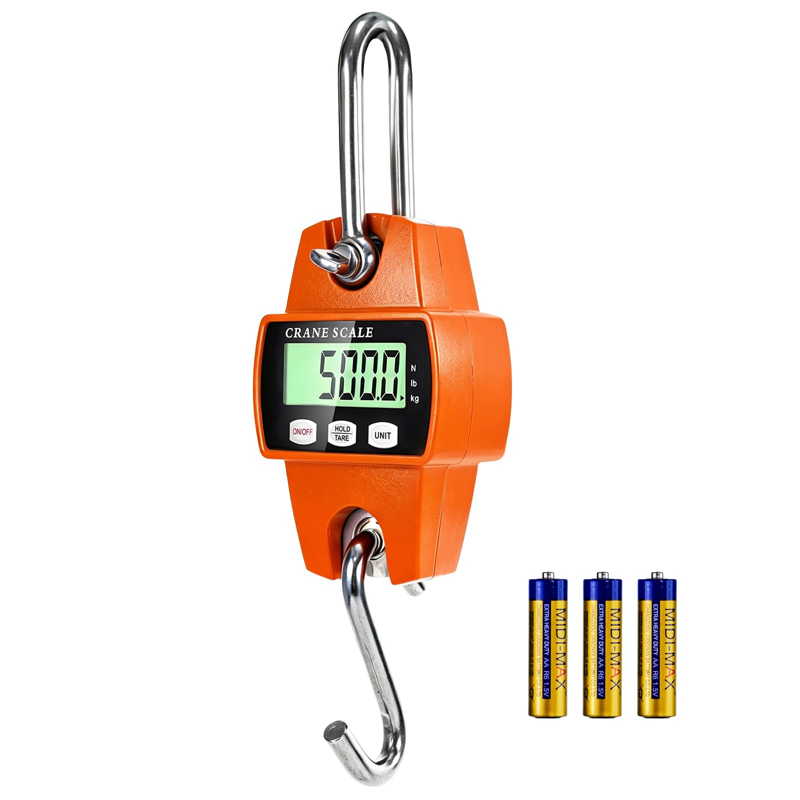 DROSOKING Digital Hanging Scale, 1100lb/500kg Handheld Crane Scale | Small Crane