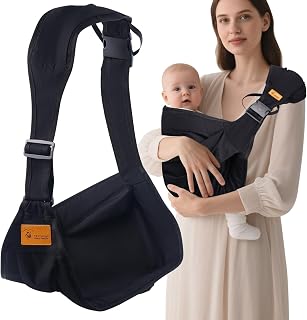 Toddler Carrier Sling Baby Carrier Newborn Baby Sling Carrier Baby Carriers from Newborn Baby Wrap Carrier Toddler Sling with Extra Wide Cozy Strap, Safety Adjustable Ergonomic Toddler Carrier
