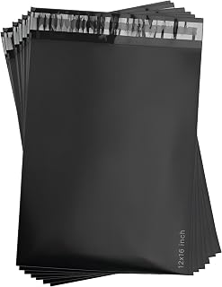 MXtore 30 Black Postage Bags 12x16 Parcel Mailing Shipping Bags Vinted
