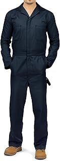 NY Threads Cotton Blend Coveralls for Men Relaxed Fit Mechanic Jumpsuit | Utility Coveralls for Men Heavy-Duty Work Jumpsuit Michael Myers Costume Inspired Coverall