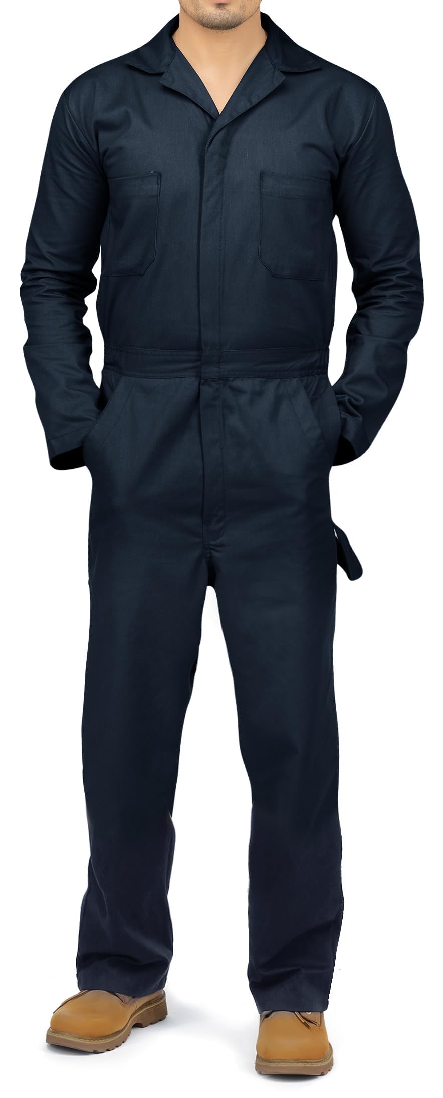 NY Threads Cotton Blend Coveralls for Men Relaxed Fit Mechanic Jumpsuit | Utilit